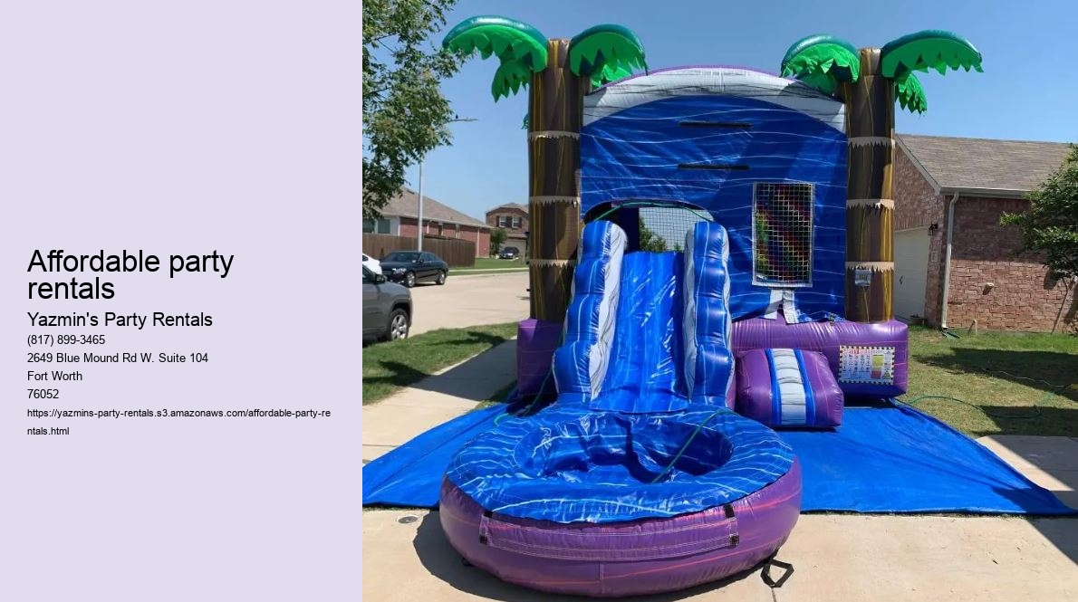 Unleash the Fun: Yazmin's Party Rentals Brings Bounce Houses to Alliance, TX!