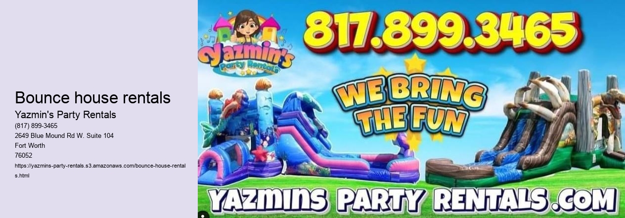 Bounce house rentals 