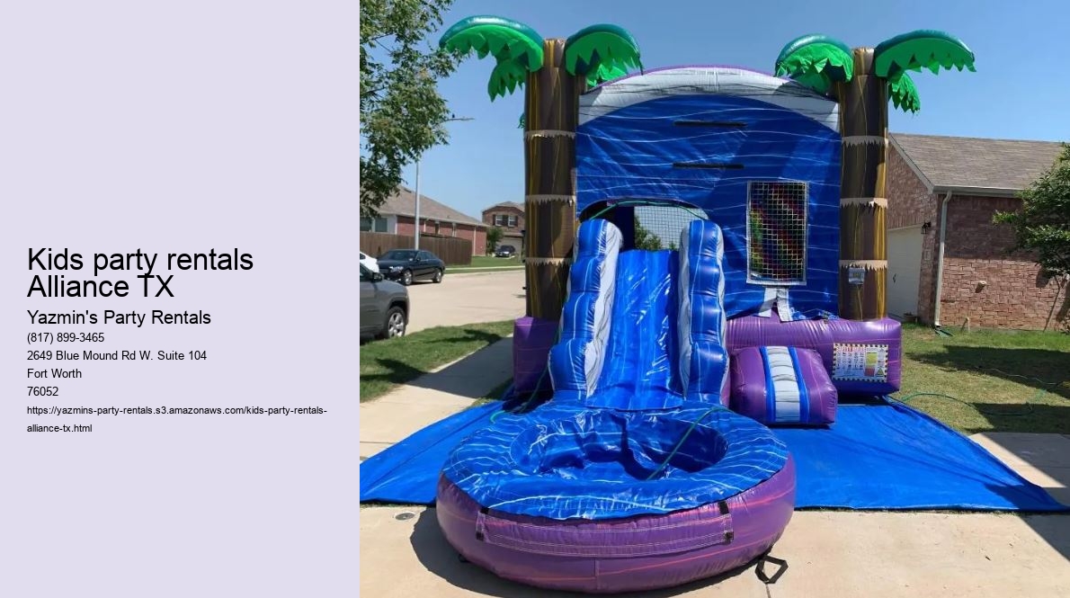 Alliance TX's Go-To for Bounce House Rentals: Make Your Event Memorable!