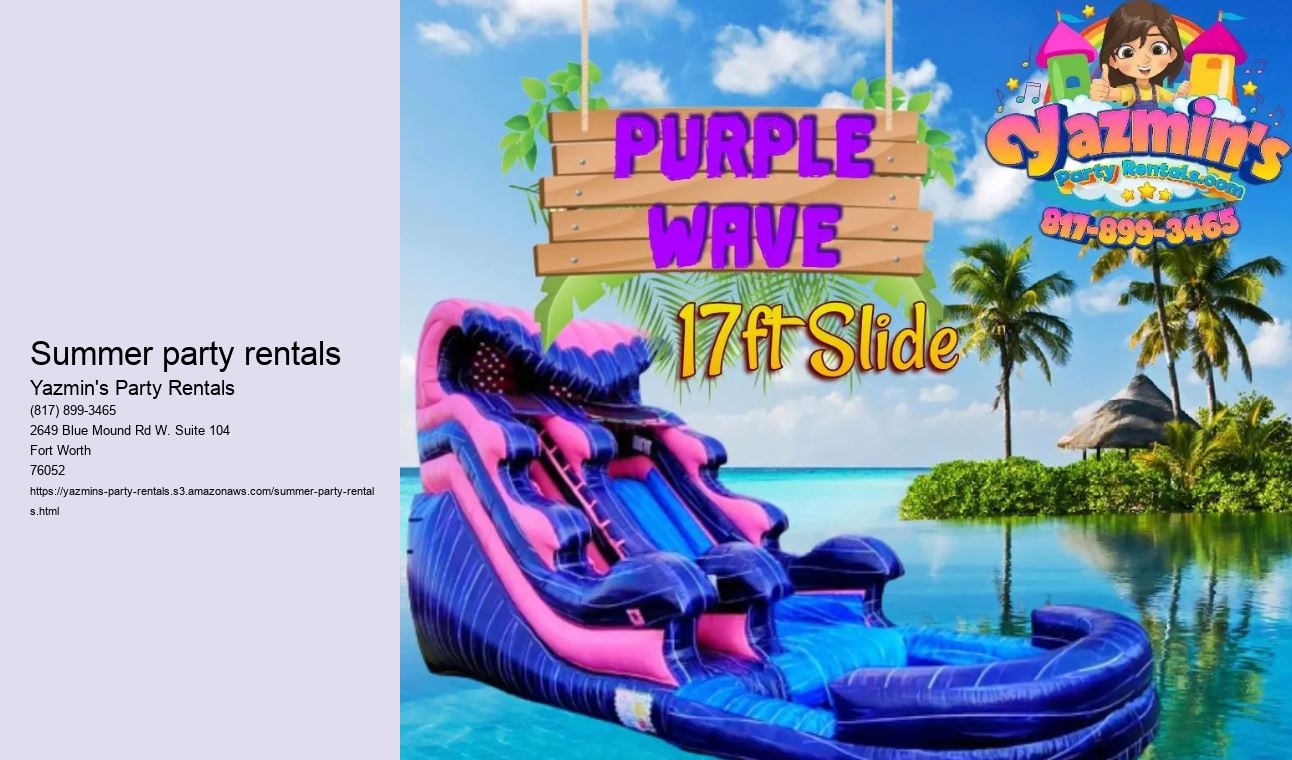 Summer party rentals 